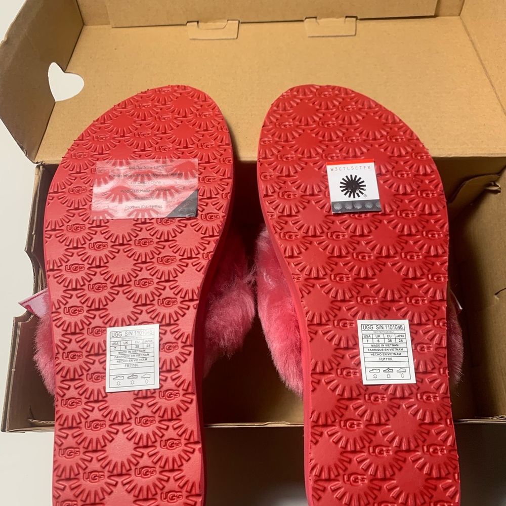 UGG SWEET SANGRIA FLIP FLOPS - Picture 2 of 3